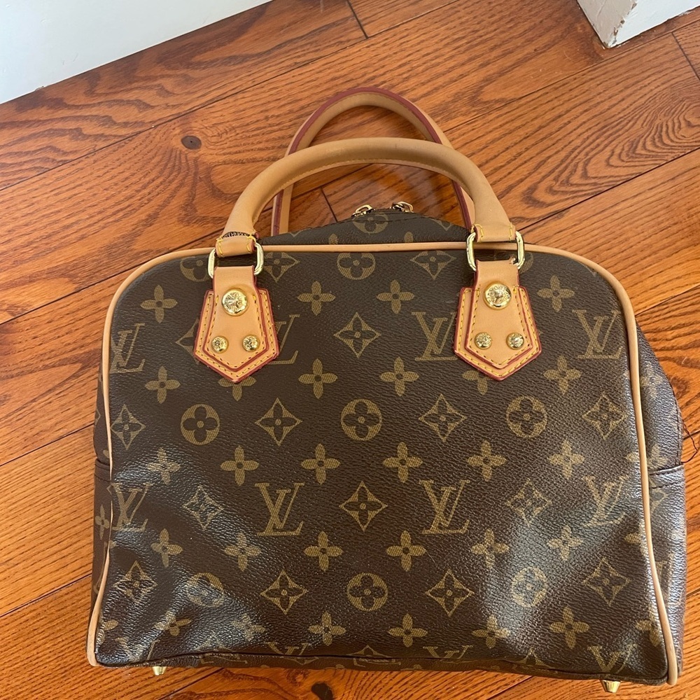 Louis Vuitton Brown Monogram Satchel - Picture 7 of 11